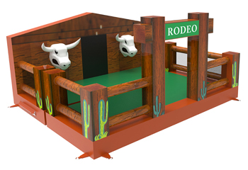 Square Rodeo Bull Mat