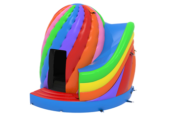 Multi Color Disco Dome With Slide