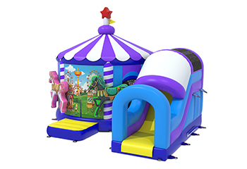 Slide Combo Carousel Bouncy Castle