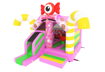 Slide Combo Candy Bouncy Castle