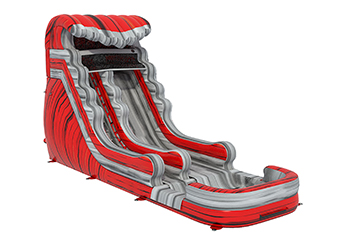 18ft Red Grey Marble Water Slide