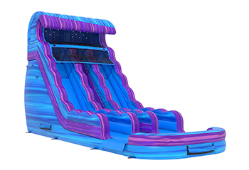 21.7ft Blue Purple Marble Water Slide