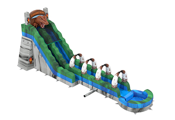 22ft Grey Green Marble Water Slide