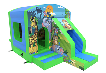 Slide Combo Jungle Bouncy Castle