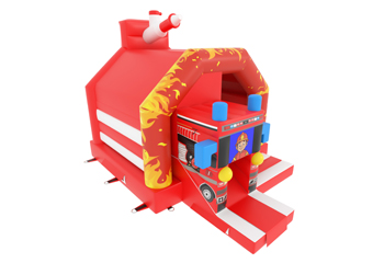 Silde Combo Fireman Bouncy Castle