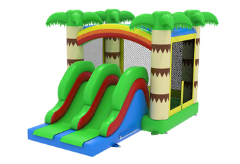 Slide Combo Tropical Bouncy Castle