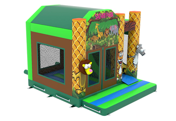 Slide Combo Jungle Bouncy Castle