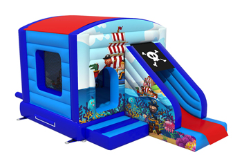 Slide Combo Pirate Bouncy Castle