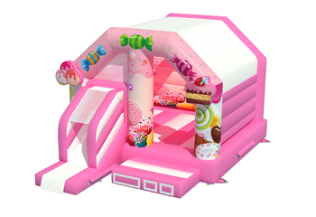 Slide Combo Candy Bouncy Castle