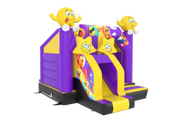 Slide Combo Emoji Bouncy Castle