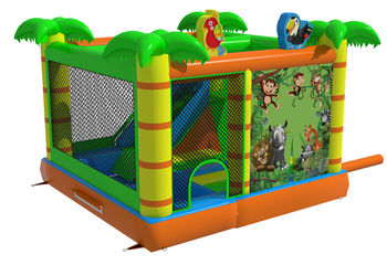 Slide Combo Jungle Bouncy Castle