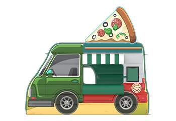 Inflatable Food Truck - Pizza