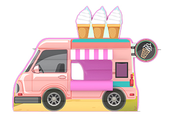 Inflatable Food Truck - Ice Cream