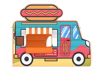 Inflatable Food Truck - Burgers