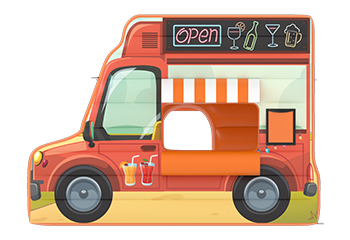 Inflatable Food Truck - Drinks & Snacks