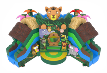 Multiplay Jungle Bouncy Castle