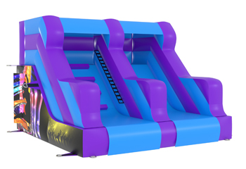 Disco Night Inflatable Slide 1.5m Platform