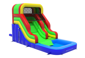 Multi Color Water Slide 2m Platform