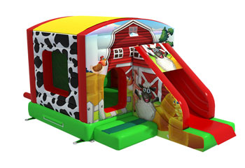 Slide Combo Farm Bouncy Castle