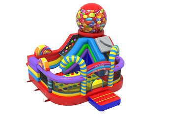 Funcity Multi Color Bouncy Castle