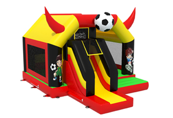 Slide Combo Football Bouncy Castle