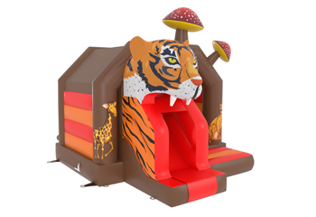 Slide Combo King Tiger Bouncy Castle