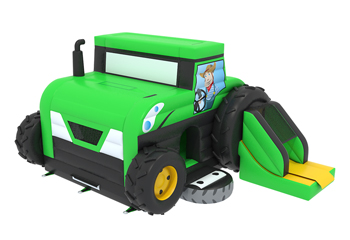 Slide Combo Tractor Bouncy Castle