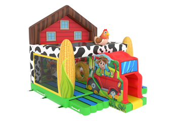 Slide Combo Farm Bouncy Castle