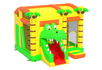 Slide Combo Crocodile Bouncy Castle