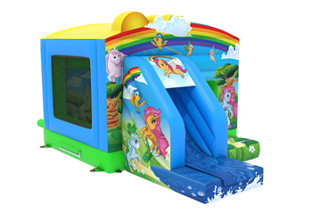 Slide Combo Unicorn Bouncy Castle