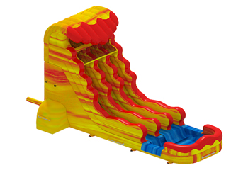 19.7ft Yellow/Red Marble Water Slide