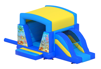 Slide Combo Sea World Bouncy Castle