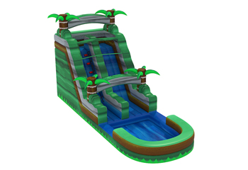 16ft Green Marble Water Slide