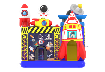 Space Bouncy Castle Slide Combo 01