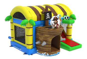 Slide Combo Pirate Bouncy Castle