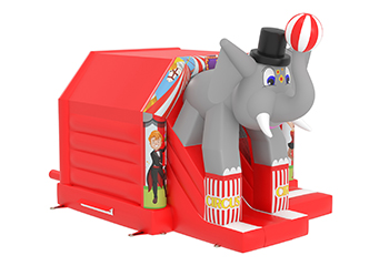 Slide Combo Elephant Bouncy Castle