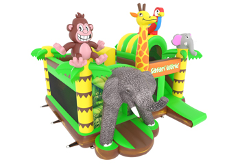 Slide Combo Safari World Bouncy Castle