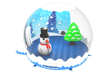 Christmas Snow Globe Bouncy Cat