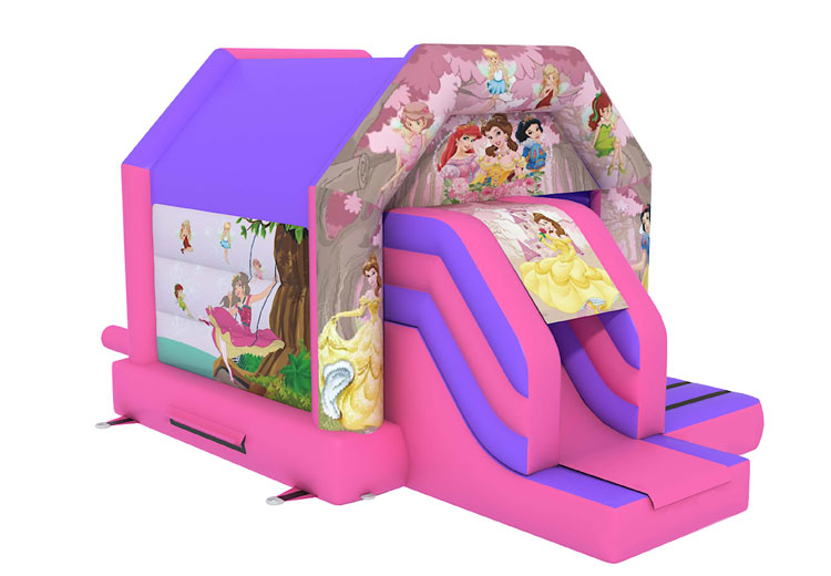 Slide Combo Princess Bouncy Castle