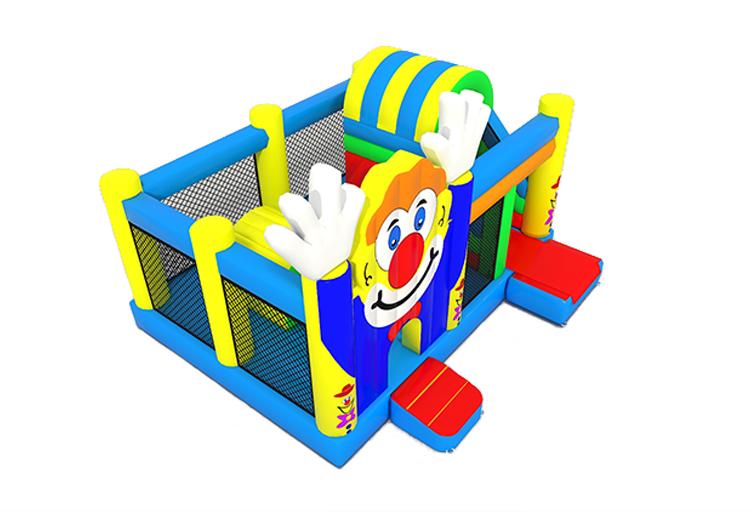 Slide Combo Clown Bouncy Castle