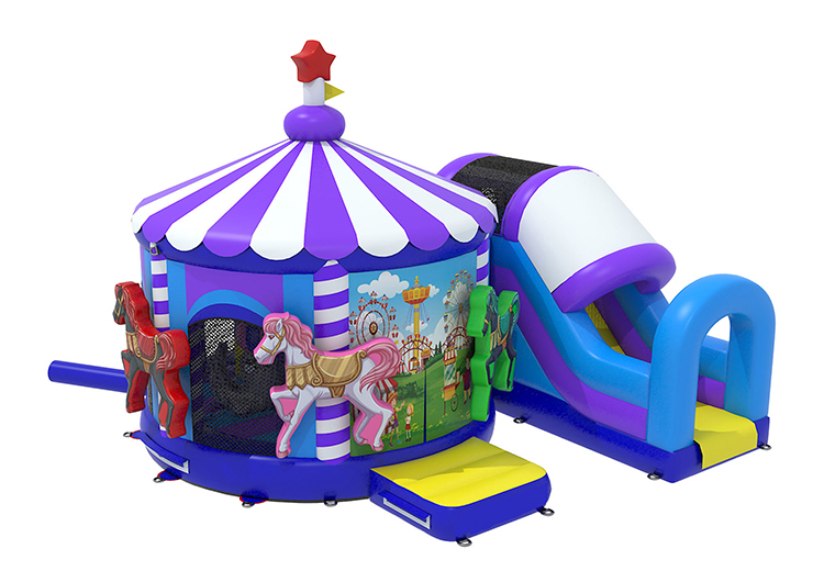 Slide Combo Carousel Bouncy Castle